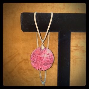 Coral Aztec Necklace